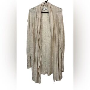 Ava Viv women Cardigan 3X Beige Long Sleeves Open Front